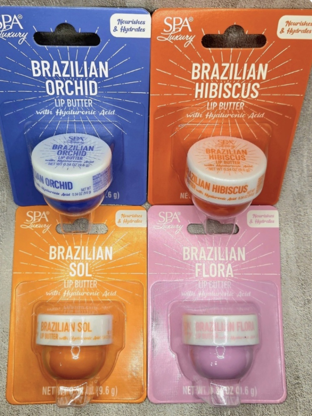 SPA Luxury Brazilian Lip Butter Set 4-pack NEW